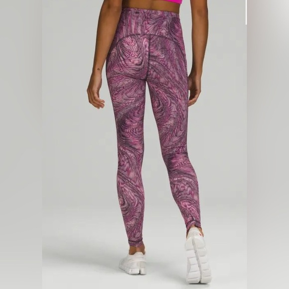 Lululemon Athletica 2pc Swift Speed High-Rise Leggings 28DimensionalPink/multi4 - Picture 4 of 16